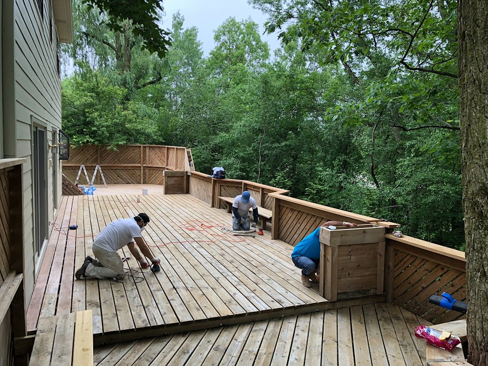 Deck refinishing in chicago timing stains and maintenance plans