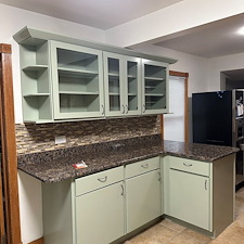 Cherry-to-Light-Green-Kitchen-Cabinet-Painting-Transformation-in-Chicago-North-Shore 2