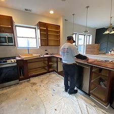 Kitchen Cabinet Painting & Interior Condo Painting Project in Chicago, IL 1